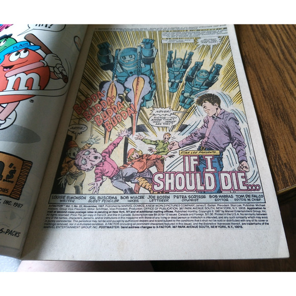 X-Factor #22 ( November 1987 Marvel Comics) - Picture 3 of 3